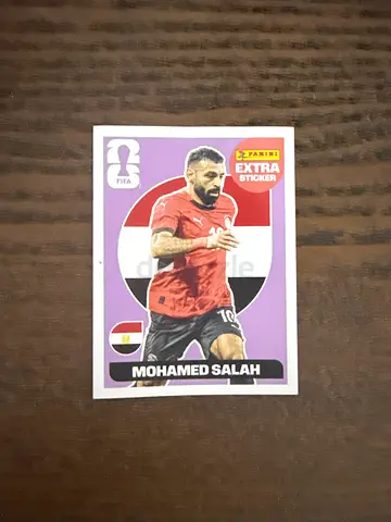Mohamed salah purple extra panini sticker