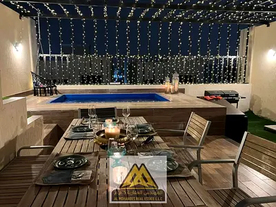 Luxury Fully Furnished Villa for Annual Rent – Al Zahya, Ajman Premium Living with Private Pool & Spacious Layout Al Mohandis Real Estate is pleased