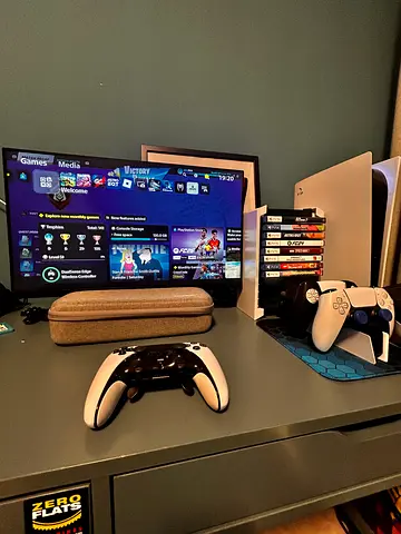Full ps5 gaming setup accessories monitor extra monitor 8 games and more