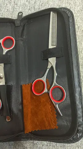 Professional grooming Scissors and Thinning Shears Set in Case