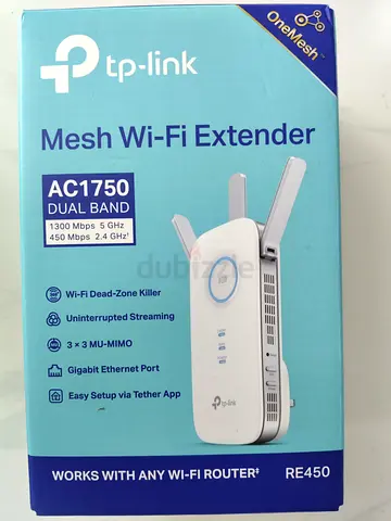 TP-Link RE450 AC1750 Dual-Band Mesh Wi-Fi Extender - Unused Box