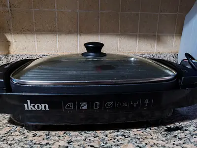 Ikon Electric Grill / Smokeless Griddle with Glass Lid - Used