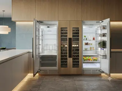 Miele Latest Model Large 75cm Built-in Fridge Freezer Set – Premium German Quality