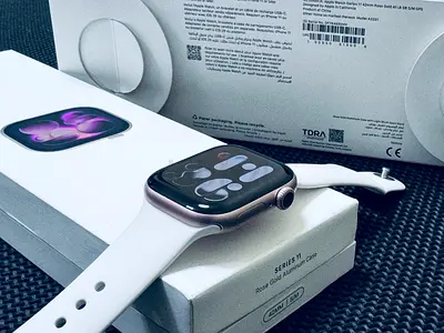 Neat Clean, Under Warranty, Apple⌚️Series 11, 42mm, GPS, Rose Gold, Aluminum, Full Box, 100% B.H