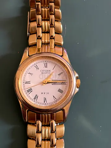 Citizen WR30 Classic Gold Tone Womens Watch with Roman Dial