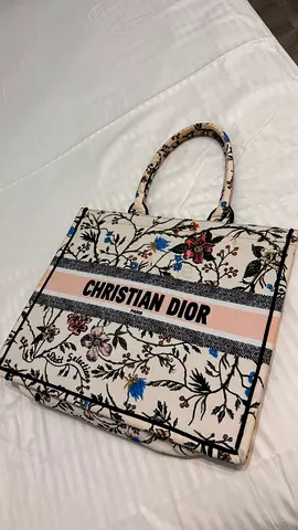 Christian Dior (1st copy) Book Tote inspired floral canvas handbag