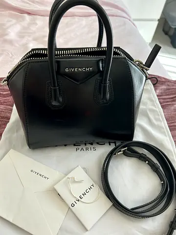 Authentic Givenchy Antigona Mini Black Leather Handbag- comes with receipt