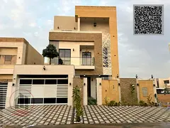 Villa for sale in Ajman, Al Helio area, including registration, electricity, and air conditioning. I
