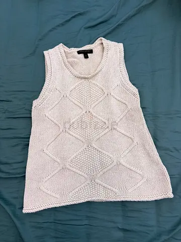 Woman’s Cream Crochet Tank