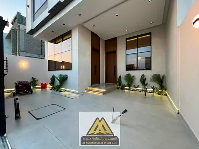 Luxury townhouse villa for sale in Al Zahia, 4 bedrooms, majlis, living room, office, roof, 3,200 sq. ft. built-up area. Price: AED 1,350,000.