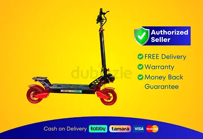 Wind Horse Electric Scooter 3600W 65KM Range 80KM Speed, H8 - Red | Brand New | 06 Month Warranty |