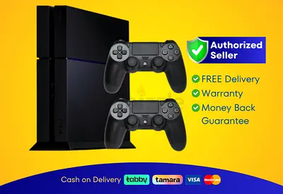 Sony PlayStation 4 - Fat - Black - 500GB with 2 Controller  | Brand New | 01 Month Warranty | FREE