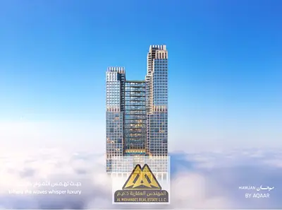 برج موجان | إطلالة بحرية مباشرة على كورنيش عجمان | تملك فاخر بخطط سداد مرنة