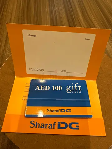 Sharaf DG AED 100 Gift Card - Unused
