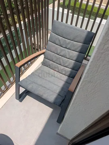 2 x Outdoor/Patio Relaxing Lounge Chair with Cushioned Seat