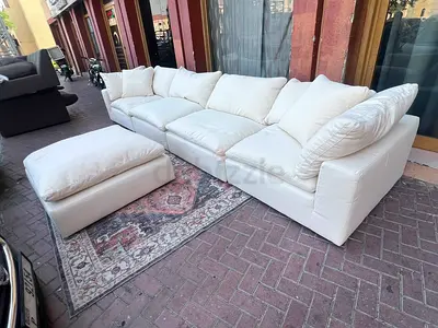 Marina Home Luscious feather 🪶 filled modular sofa with footstool