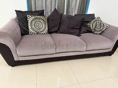 6 Seater Sofa Set - Urgent Sale With Free Glass Coffee Table