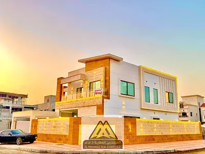 A luxurious villa for annual rent in Al Yasmin, 5 bedrooms, 4000 sq ft, at a special price.