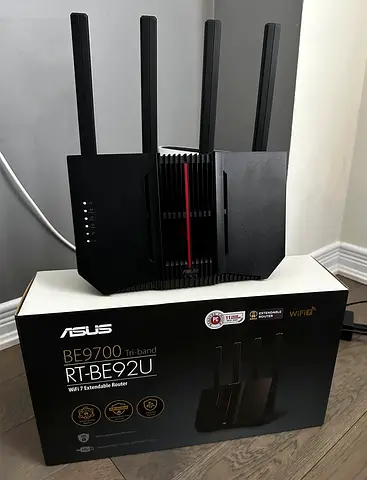 ASUS Gaming RT-AC/RT-Be92U Tri-Band WiFi Router (with 4 External Antennas)