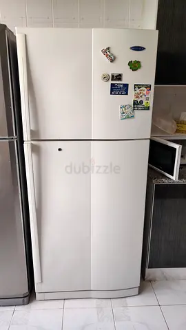White Two-Door Top Freezer Refrigerator