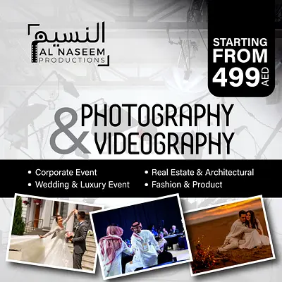Professional Photography Videography Services – AED 499/hour