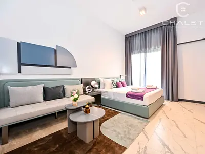 Furnished Studio | Private Balcony | Ready to Move-In
