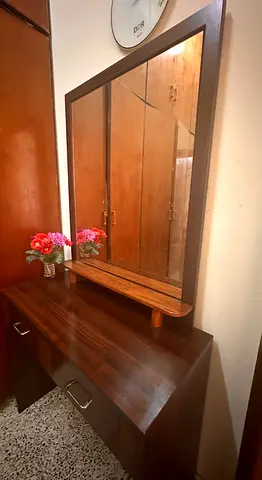 Cupboard, queen bed  dressing table