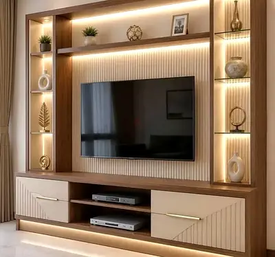 Modern Wooden Entertainment