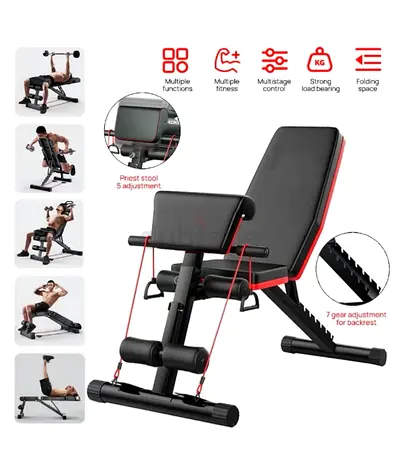 Multi-Functional Adjustable Weight Bench with Preacher Pad