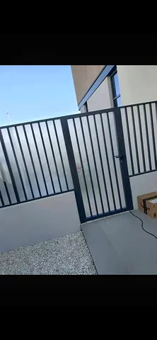 Cover your garden gate with acrylic sheet