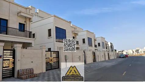 Luxury villa for annual rent in Al Zahia, 7 bedrooms and 7 bathrooms, with an elegant design suitable for large families.