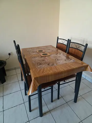 4-seater dining table with chairs - good condition