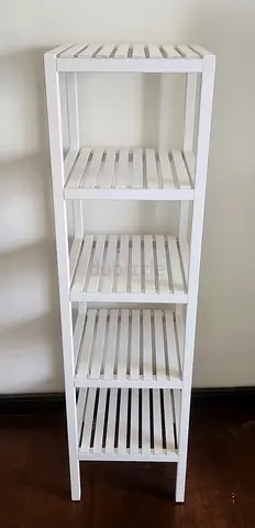 MUSKAN Shelving unit, wood white