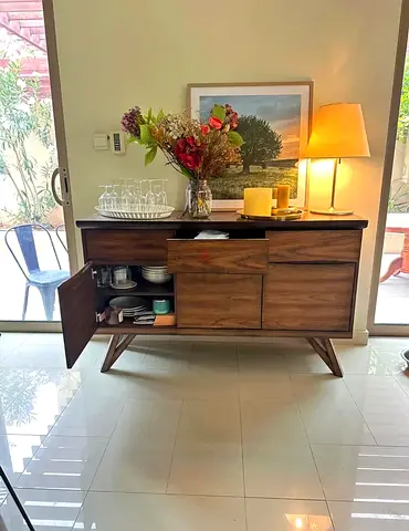 Solid wood sideboard - console