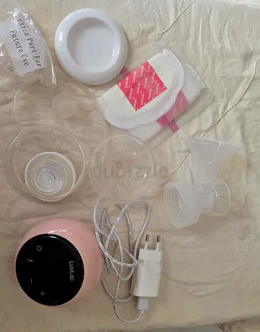 Electric Breast Pump with Accessories (Parts Spare Flanges, Tubing, Charger)