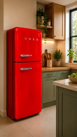 Smeg Retro Style Red Smeg Refrigerator (almost like new)