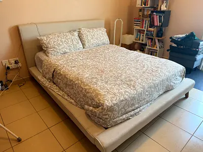 West elm queen size bed with FREE mattress included