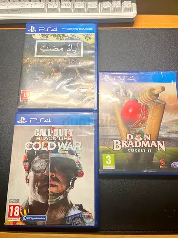 NEGOTIABLE- COD black ops cold war + days gone + don bradman games for ps4 bundle