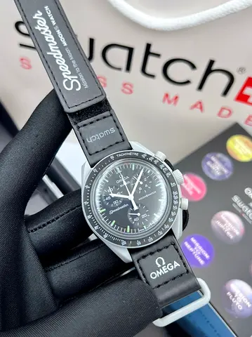 Omega x Swatch Speedmaster Master Quality MoonSwatch - Black Mission