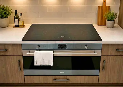 Smeg 90cm Electric Built-in Oven with Ceramic Top 5Hobs