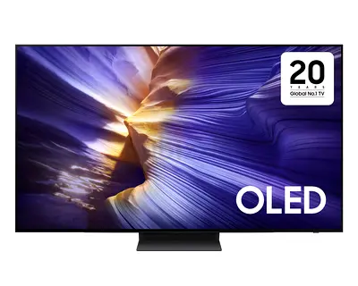 Samsung 83 Inch OLED TV, S90F, 4K, NQ4 AI Gen3 Processor, 4K AI Upscaling Pro, OLED HDR+, Motion Xce