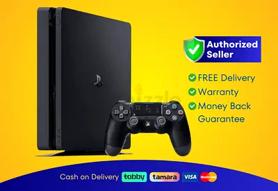 Sony PlayStation 4 - Slim - Black - 500GB  | Brand New | 01 Month Warranty | FREE  Delivery