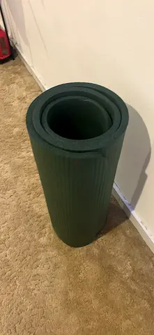 Green foam yoga mat