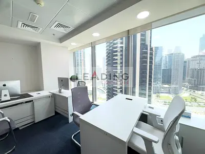 Fully Furnished Office With Canal and Burj view
