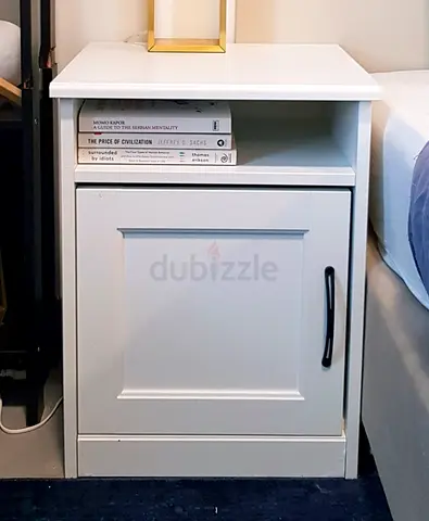 iKea SONGESAND Bedside table, white, 42x40 cm, Excellent condition