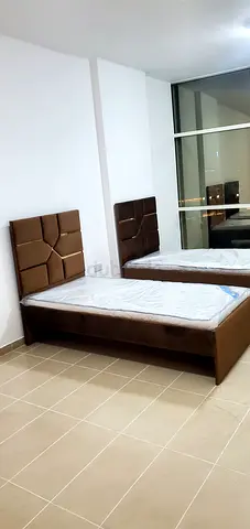 Single Bed Frame with Headboard and Mattress - Brown, Good Condition