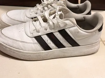 White Adidas casual sneakers