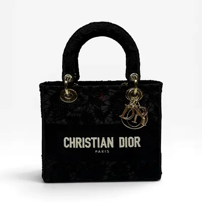 AUTHENTIC CHRISTIAN DIOR MEDIUM LADY DIOR D-LITE
