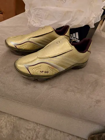 Adidas Addiframe Shoes F50 - Size US9- Light Gold