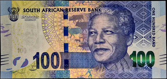 SOUTH AFRICA 100 RAND BANKNOTE 2015